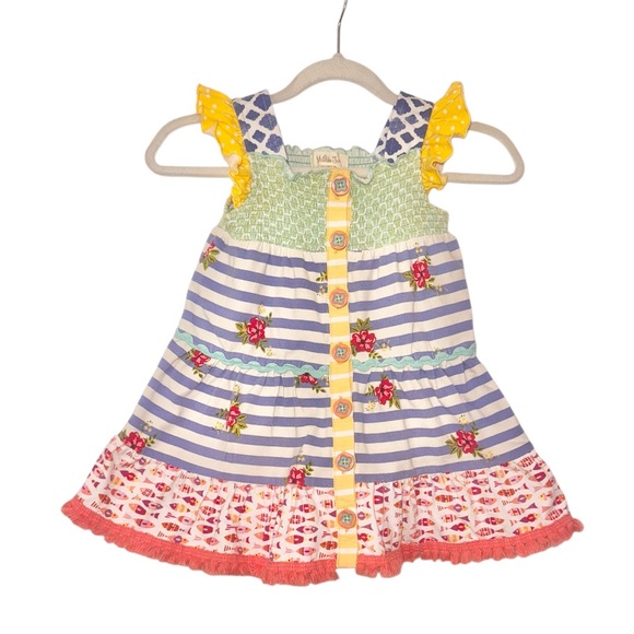 MATILDA JANE Floral fish fringe dress girl’s size 12-18 months 12m 18 months - Picture 7 of 17